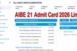 AIBE 21 Admit Card 2026 Link