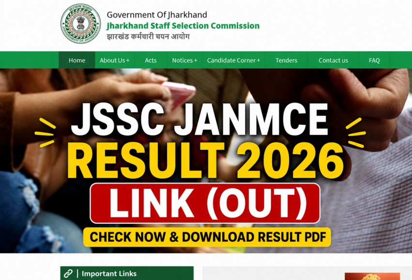 JSSC JANMCE Result 2026 Link