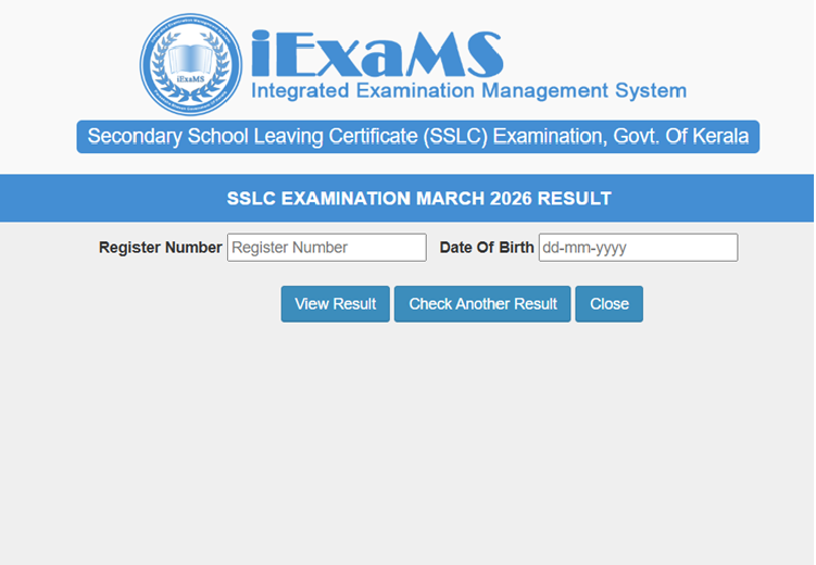 sslcexam.kerala.gov.in 2026 SSLC Result Link